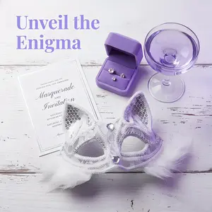 Lace Half Face Cat Mask, Sexy Masquerade Eye Mask with Beads Decoration, Venice Style Fox Animal Mask, Women's Fancy Dress Party Prop, Halloween Cosplay Costume Accessory, Carnival Ball Stage Show Prop Accurate Portable Vibrant flying balloon party hat