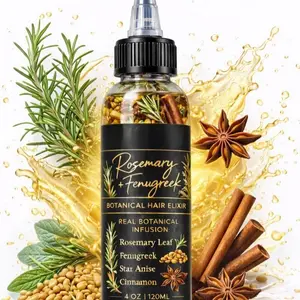 Herbalista Maximum Strength Botanical Hair Growth Oil 4 oz – Rosemary, Fenugreek, Horsetail & More Ingredients - Hair Oil – Natural Scalp & Hair Nourishing Oil for Thicker, Stronger, Healthier Looking Hair – Paraben & Sulfate Fre