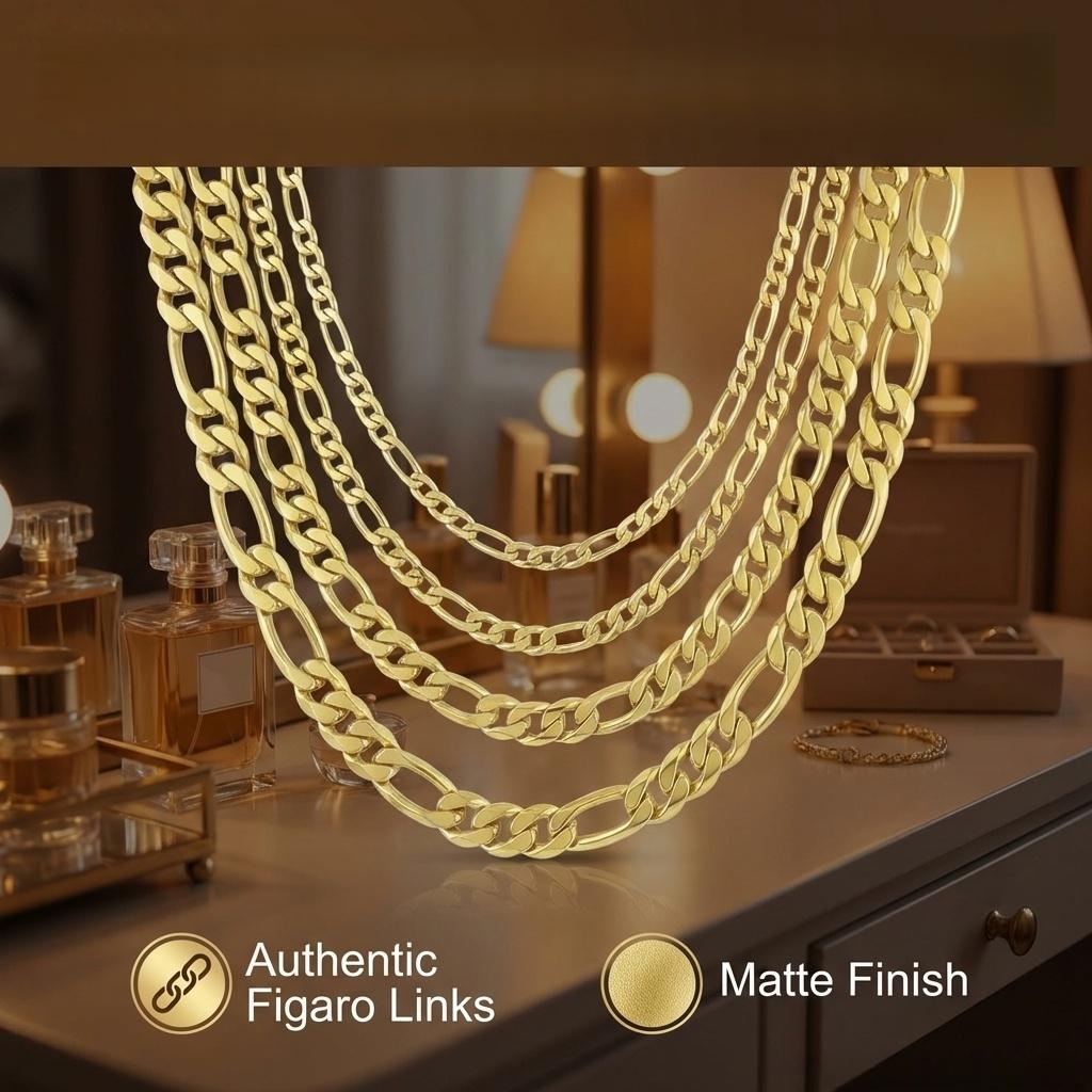 gold-plated chain necklace, stylish Cuban-link chain with a clasp closure, width: 2/2.5/4/6.5/8/9/10mm, fade-resistant and durable, length: 20in/51cm, 24in/61cm, comes with a gift box