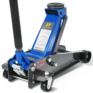 3 Ton Low Profile Hydraulic Floor Jack – 6,000 Lbs Capacity, Dual Piston Quick Lift, Steel Construction, 2.95"-15.35" Lifting Range – for Cars, SUVs & Trucks