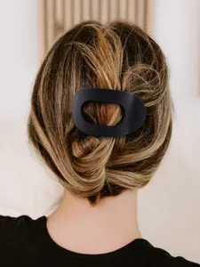 Women's Flat Hair Clip, Large French Claw Clip, Suitable for Dense Sparse Curly Hair, Durable Anti-Slip Leopard Print Jaw Clip, Girl Christmas Gift