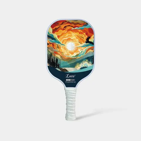 Luzzpickleball T700 Carbon Fiber Pickleball Paddle Sandblasted Surface with Honeycomb Core, Ergonomic Grip, and Large Sweet Spots for Ultimate Spin & Control