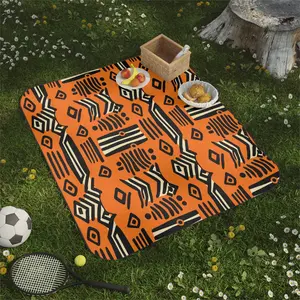 Eclectic Mudcloth Print Picnic Blanket