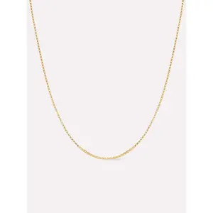 Silver Box Chain Necklace - Jo Gold