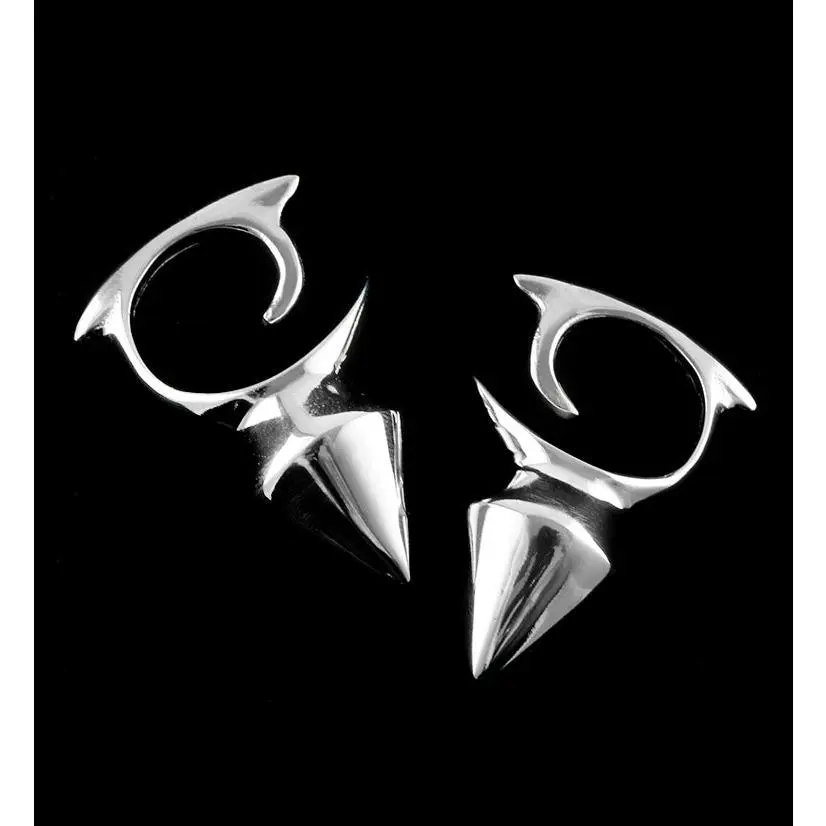 Dayak White Brass Ear Weights