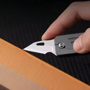 Everyday Carry Keychain Tool - Quick-Open Folding Blade for Packages | Durable, Portable & Fits Anywhere