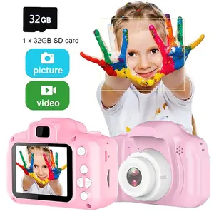 1080P HD with 32GB TF Card, 1 Box Electronic Portable Camera with Video Function, Birthday Gift for Girls Aged 3-12