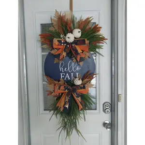 Hello Fall Swag Wreath