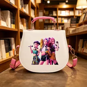 Cute Cartoon Crossbody Bag, Portable Storage Pouch, Kawaii Melody Bloom Hand Shoulder Bag, Perfect Gift Idea, Fun and Stylish Accessory