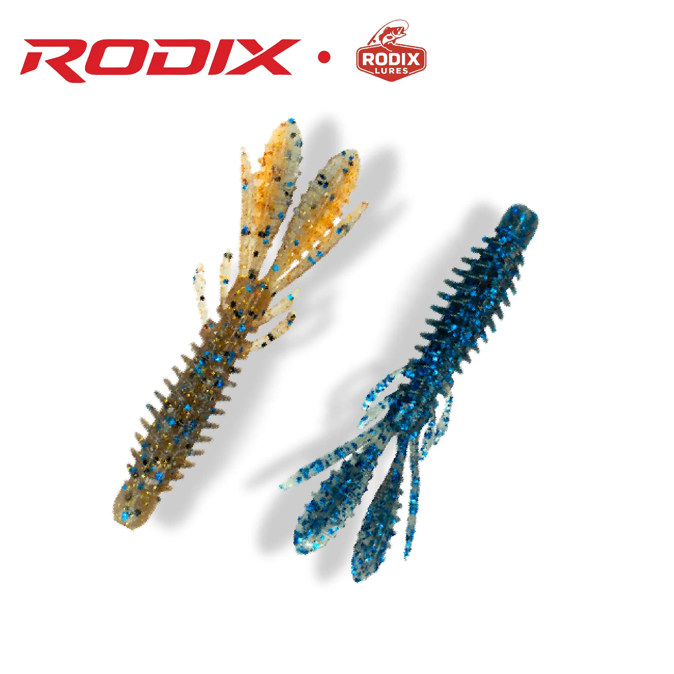 Rodix Premium Craw Soft Baits - 9 Proven Colors with Natural Craw Profile Action Claws Soft Durable Glitter Finish