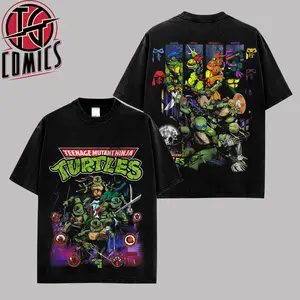 [IG] Teenage Mutant Ninja Turtles Graphic Premium Cotton T-Shirt (Made In US), TMNT Cartoon Graphic Tee, Vintage Ninja Turtles Fans Shirt, Comic Book Outfit, Gift For Hero Fans