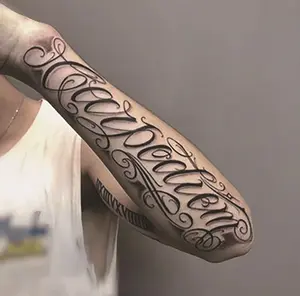 BIG SIZE fake tattoo sleeve  forearm men  tattoos for women hand tattoo sticker full arm tattoo art waterproof long stay