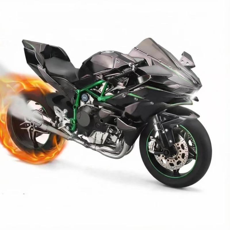1:12 Scale Diecast Motorcycle Model - Zinc Alloy Collectible Toy! Features Suspension, Free - Roller, Push - Back & Non - Rechargeable Button Battery. Black, Sleek Modern Design for Diecast Enthusiasts!