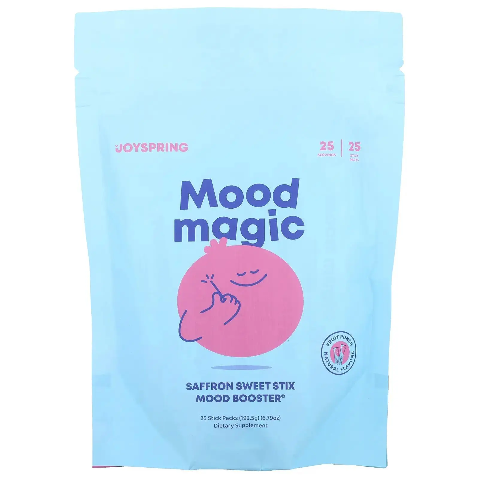 JoySpring Mood Magic, Fruit Punch, 25 Stick Packs, 7.7 g Each
