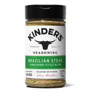 Kinder's Brazilian Steakhouse Seasoning 8oz - Premium Gluten-Free Steak Rub
