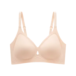 Jelly Wireless Women Comfortable Push Up Bras Wireless Seamless Full Coverage Bra Buttery Soft Everyday Tshirt Bra