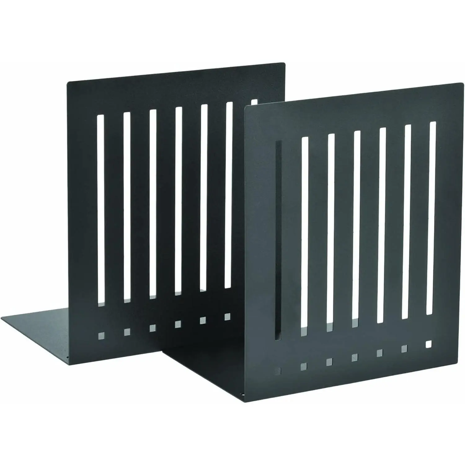 STEELMASTER by BankSupplies 6-Inch Heavy Duty Bookends | Scratch Resistant Finish | Heavy Gauge Material | Non-Slip Padded Base Protection | For Office, Bookshelves, Binders & Books
