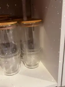 Name 40 oz Glass Tumblers with Bamboo Lids for Everyday Use and Stylish Storage