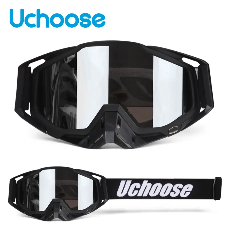 Motorcycle Windproof Anti-Dust Goggles, Helmet-Compatible Outdoor Sports Glasses for Off-Road Riding Protective Gear