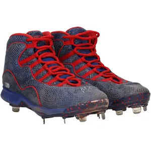 Mookie Betts Los Angeles Dodgers Autographed Game-Used Blue Jordan Cleats vs. Miami Marlins on July 7, 2021 - 1-5, HR, RBI - Fanatics Authentic Certified