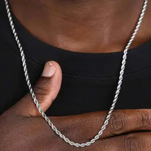 Twisted Gothic Necklace Simple and versatile design Street punk style necklace