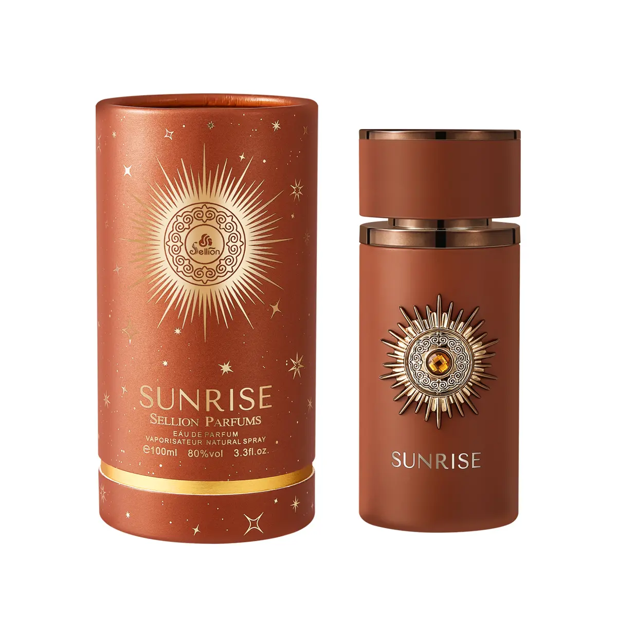 Sellion Sunrise Bourbon Perfume for Unisex,Oriental Spicy fragrance,Men and Women's Perfume 3.3Oz/100ML