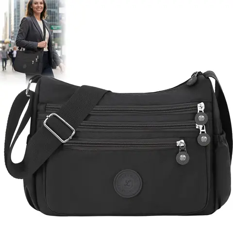Women's Nylon Anti-Theft Waterproof Crossbody Bag - Sports & Outdoor Gym Accessory with Multiple Pockets, Everyday Bag for Mother's Day, Birthday Gifts, Crossbody Bags For Women, Everyday Bags