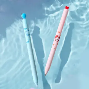 KACO FIRST & POPUP Lucky Fish Gel Pen, 2 Pieces with 2 Extra Refills, Black Ink, 0.5mm Extra Fine Point, Smooth Writing, Cute Stationery Aesthetic Pens for Journaling, School Office Supplies, Perfect Gift