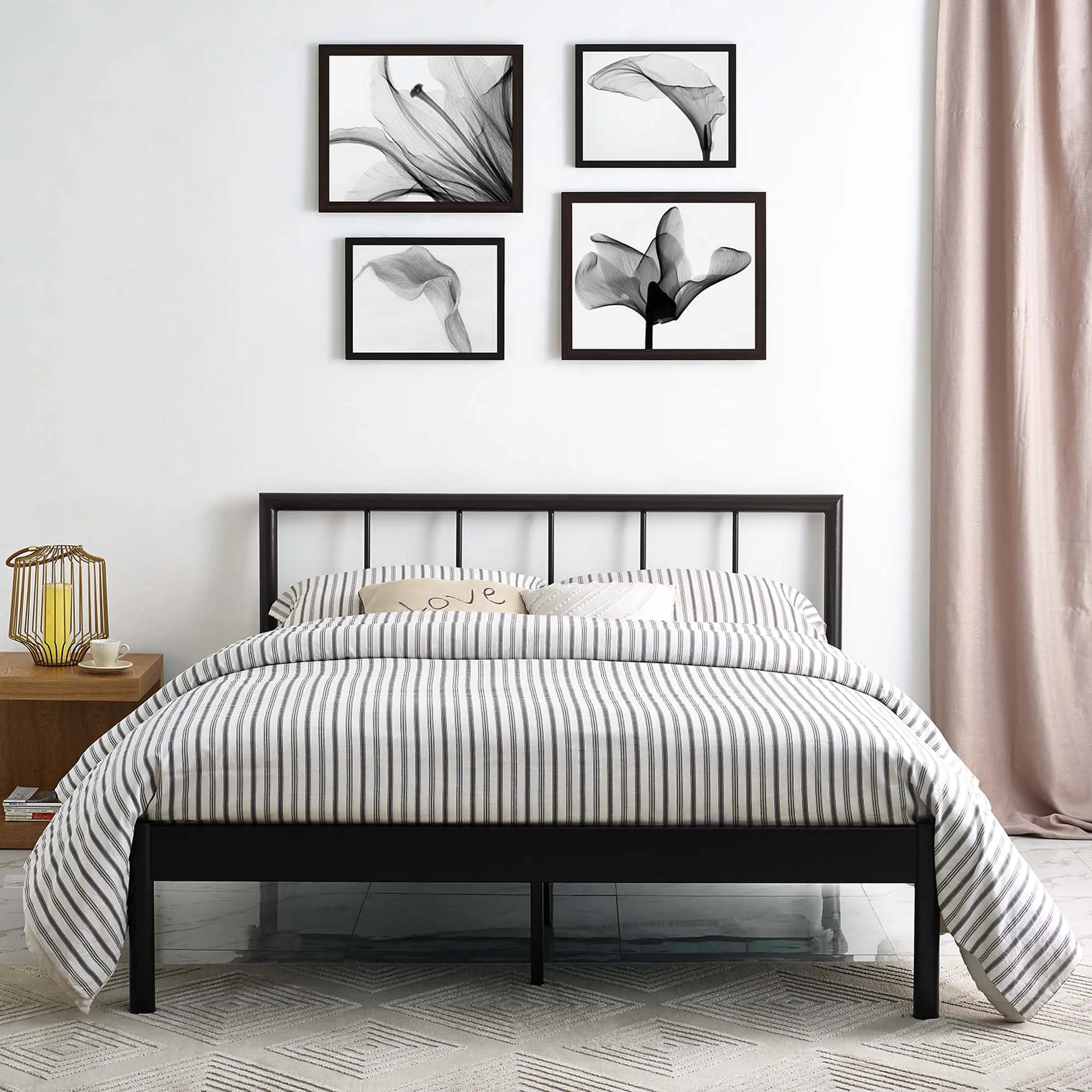 Modway Gwen Full Bed Frame in Brown, Wood, Modern Bedroom, 1323 Pounds