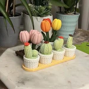 1pc 3D Printed Cactus Figurine, Home Decor Statue, Halloween Christmas Gift, Suitable for Various Places, Birthday Present