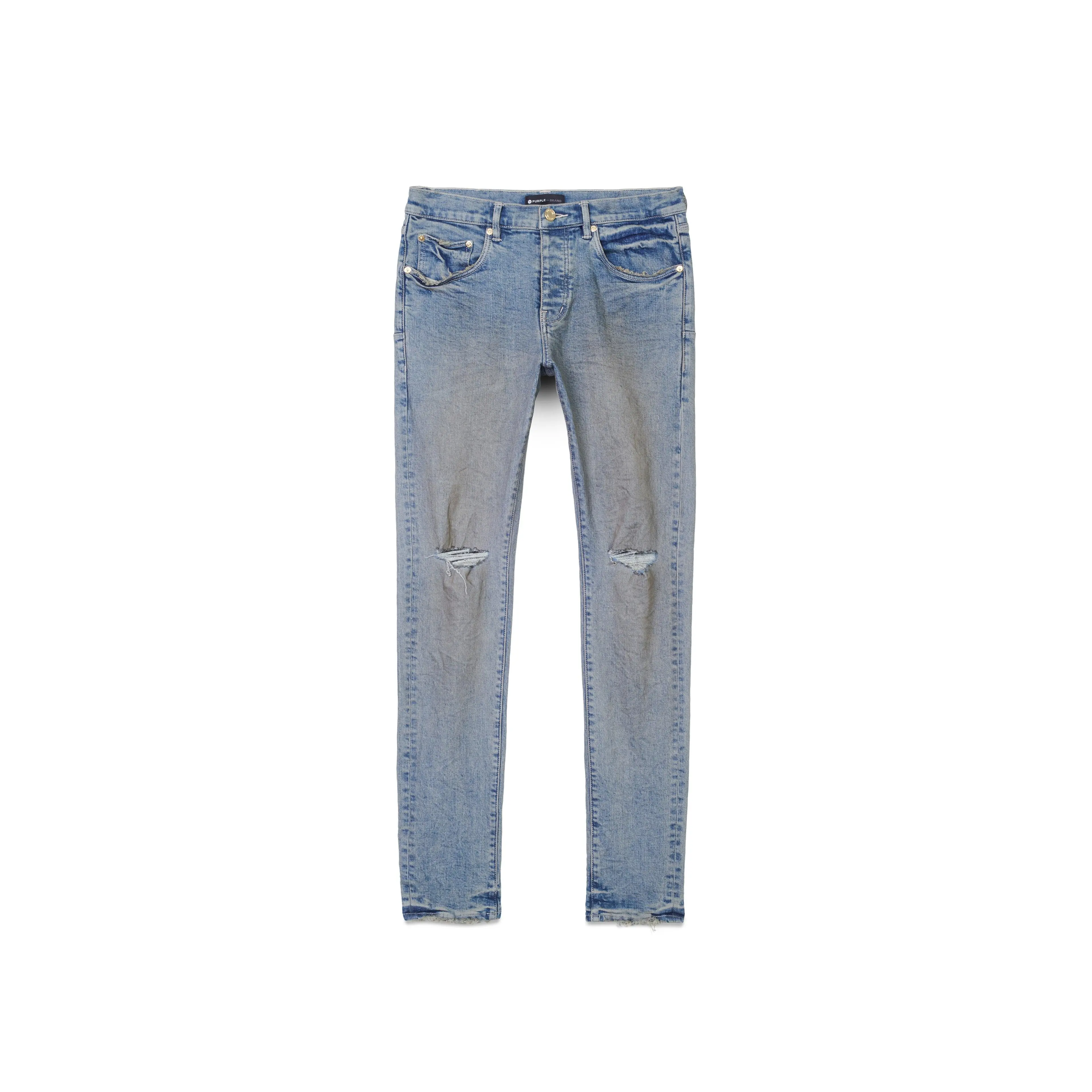 PURPLE BRAND P001 Vintage Indigo Faded Grey Mens Apparel