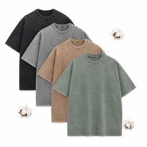 1/4 Pack Oversized Tshirts Unisex Gym Vintage Heavyweight T Shirts Cottonn Workingout Acld Wakesh Bggy Teens