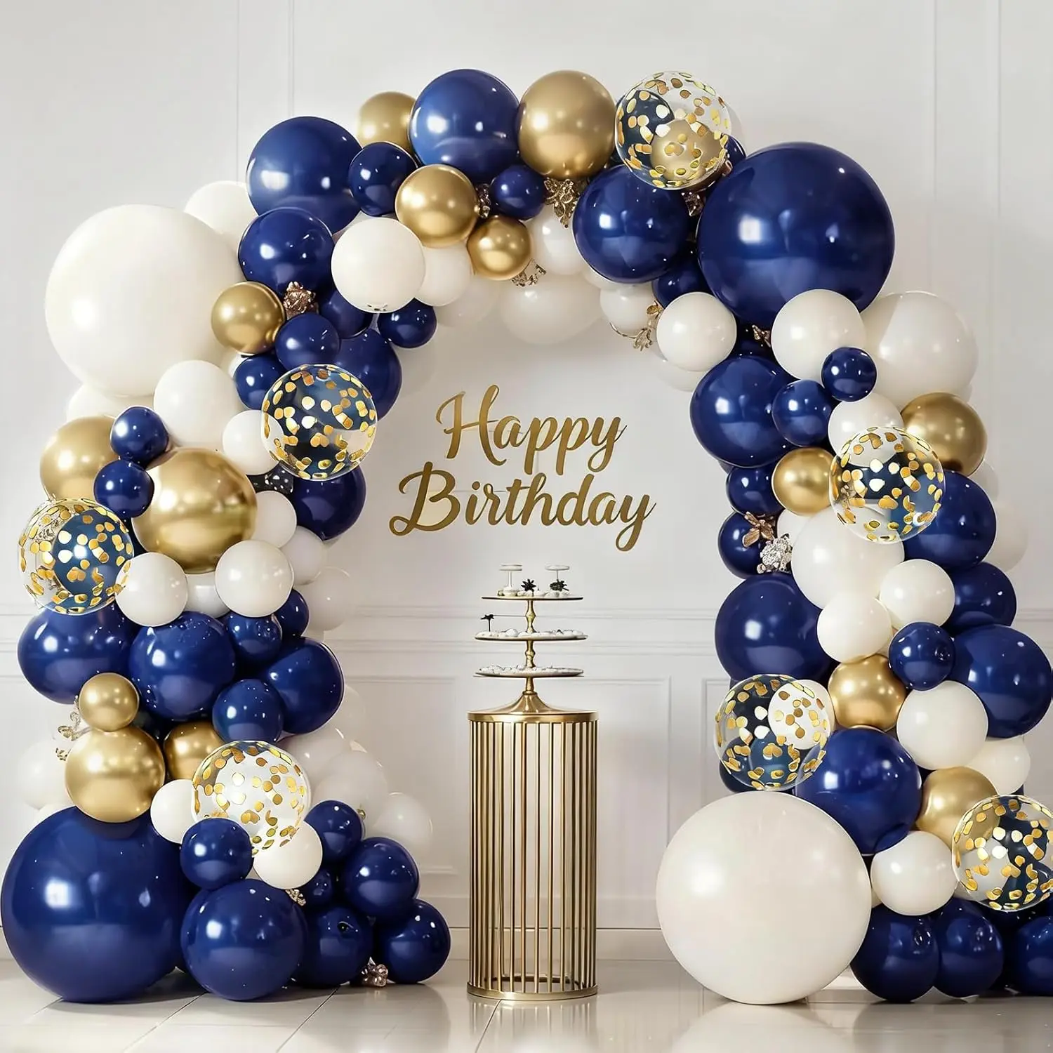 Blue Beige Gold