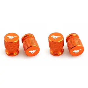Car Wheel Tire Valve Caps, Airdust Waterproof Tyre Stem Covers, for Ford Mustang, Focus, Mondeo, Fusion, Fiesta, Car Accessories
