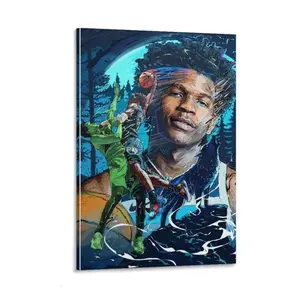 anthony edwards basketball poster Wall Art Picture Painting Poster Print Artworks Bedroom Living Room Decor