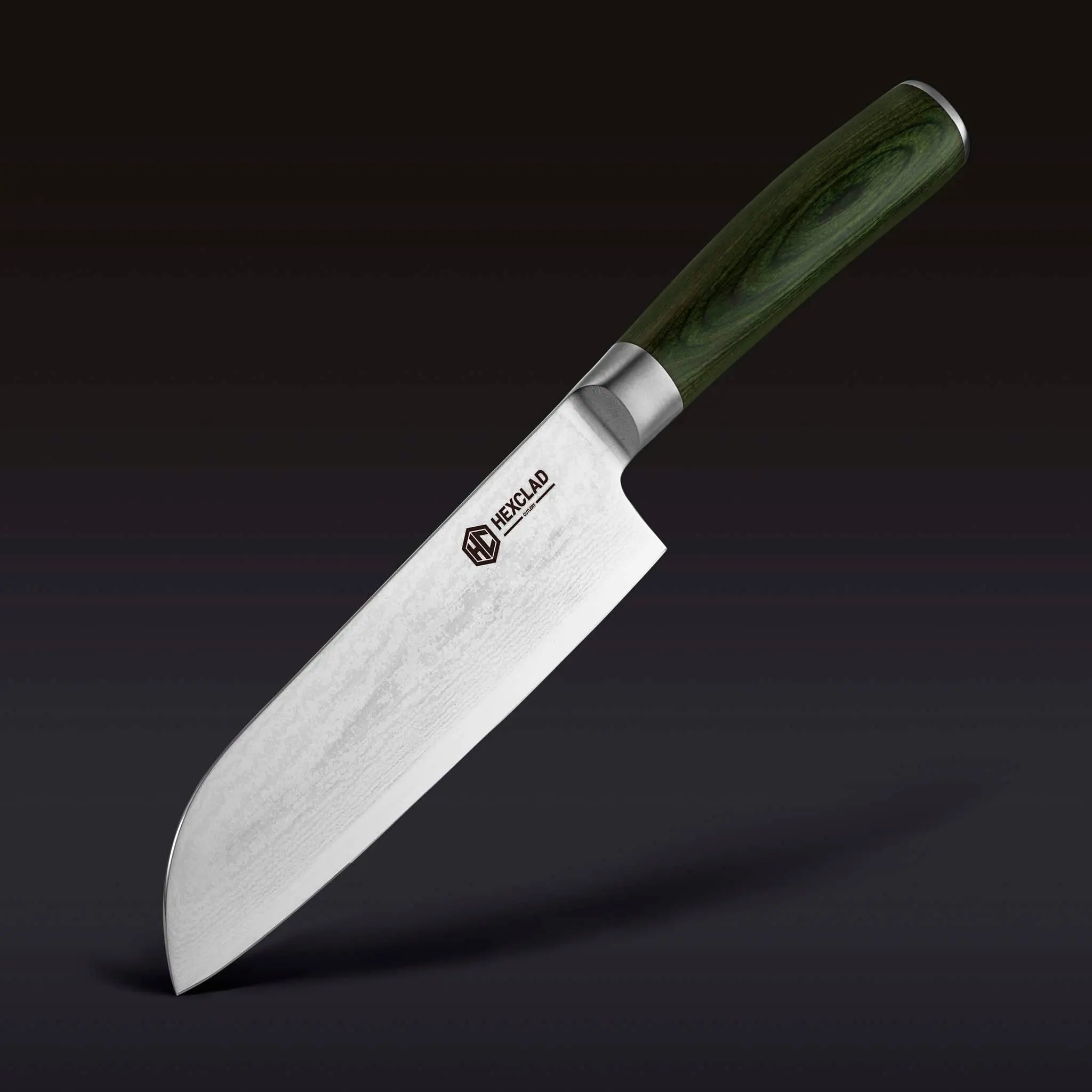 Damascus Steel Santoku Knife, 7" Damascus Steel Santoku Knife, 7"