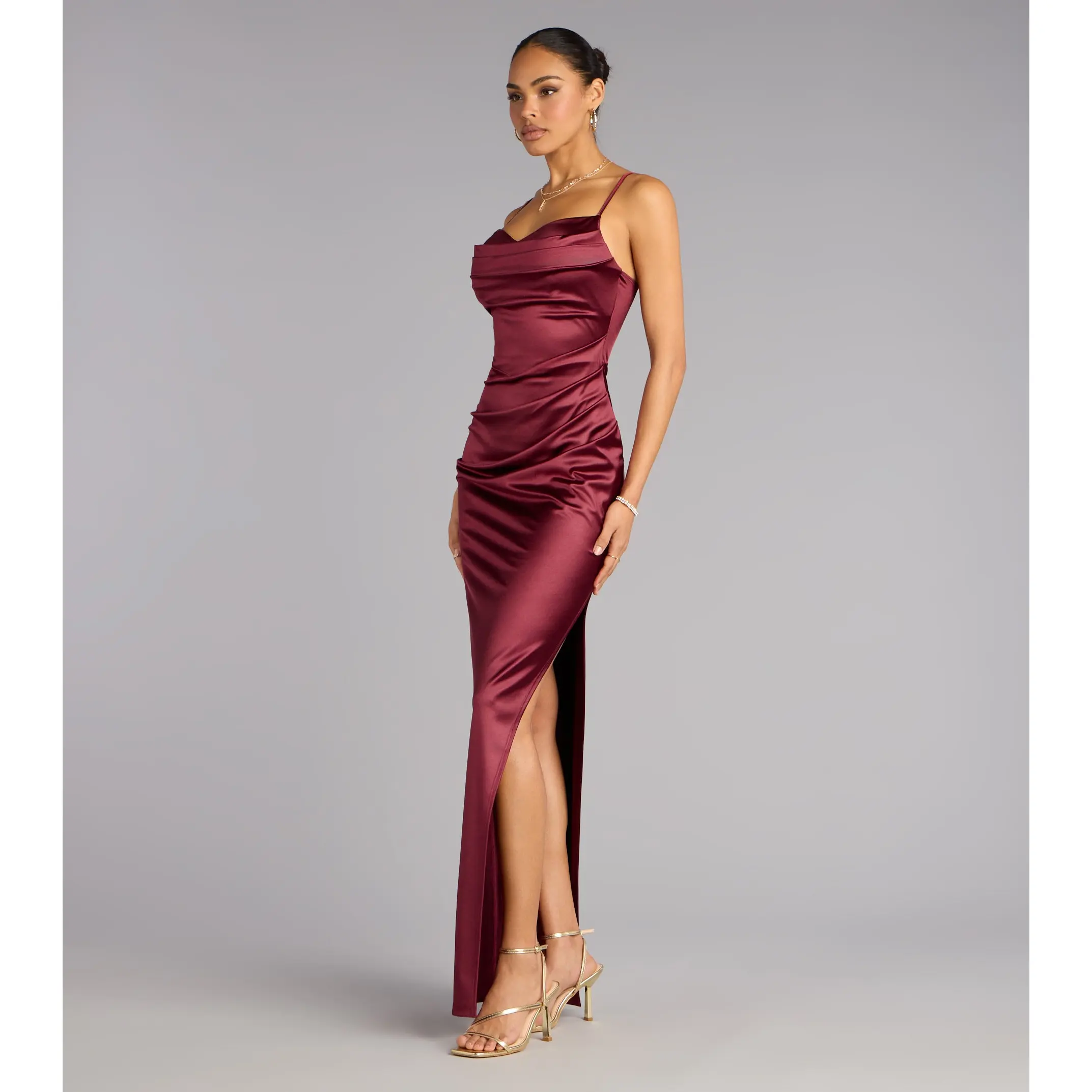 silk dress tube 1970's Halston Couture Purple Silk Strapless Tube-Top Maxi Dress Set
