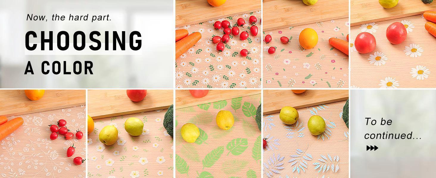 [New Deal] Shelf Liner – Premium Non-Adhesive Cabinet & Drawer Liner for Kitchen – Waterproof Shelf Paper with Modern Pattern – Durable EVA Cabinet Mat – Easy to Cut, Eva Plastic, Kitchen Use