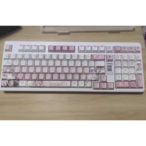 122Keys Puella Magi Madoka Magica Kaname Madoka Computer Keycap Gaming Keyboard Keycaps Game Mechanical Keyboard Keycap 108 87