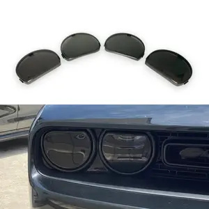 Smoked Headlight Covers for 2015-2023 Dodge Challenger By Tint My Light