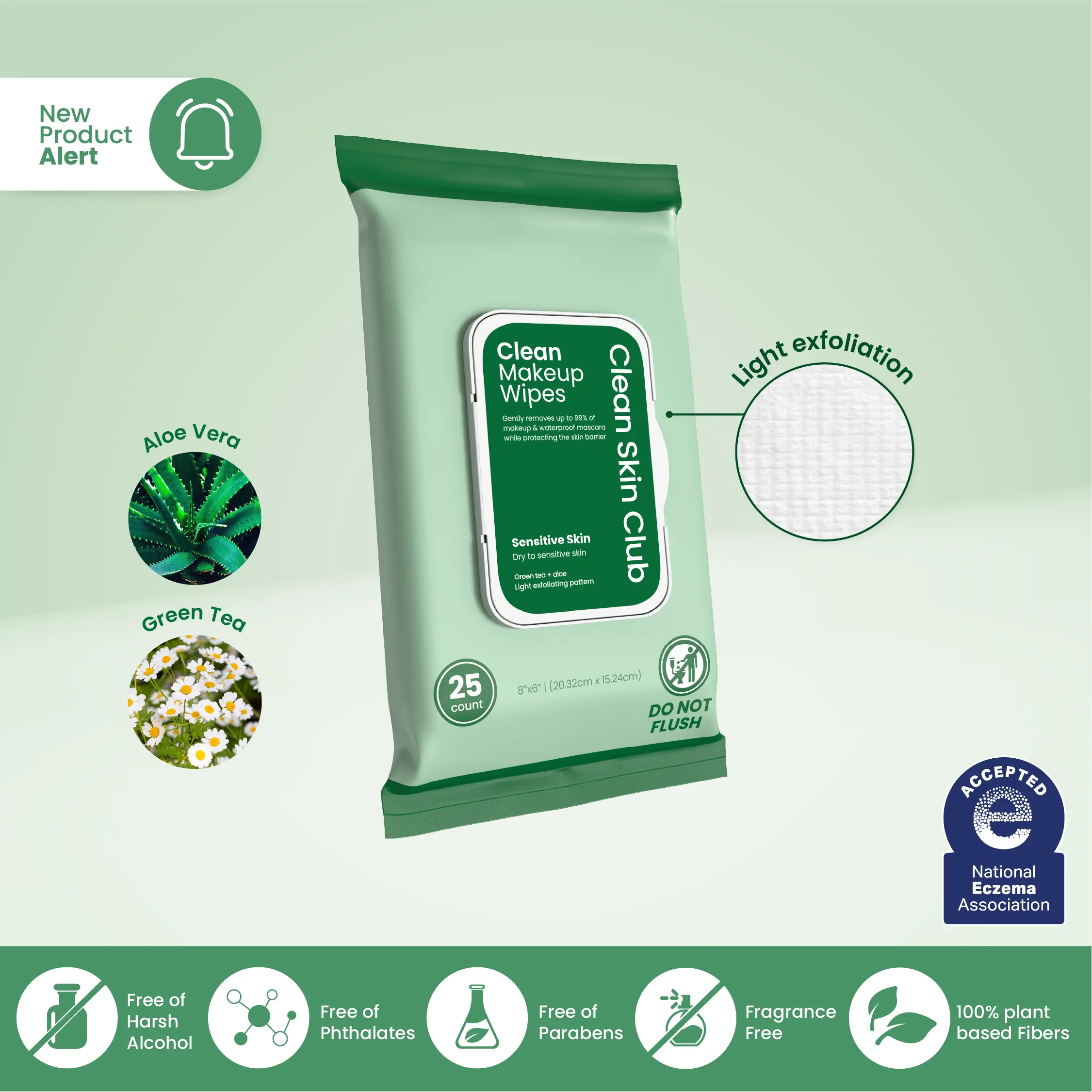 Clean Makeup Wipes Sensitive Skin 25ct: Ultra-Gentle, Non-Irritating Removal for Dry to Sensitive Skin Clean Makeup Wipes Sensitive Skin 25ct: Ultra-Gentle, Non-Irritating Removal for Dry to Sensitive Skin