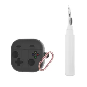 Earphone Case with Cleaning Pen Compatible with Galaxy Buds 4/4pro, Enhanced Grip Design, Durable Silicone Material Protection