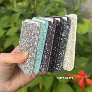 Magsafe Wallet Compatible with iPhone 16/15/14/13/12 Series, Magnetic Card Holder, Flash Diamond Design, Supports Only Magsafe Products