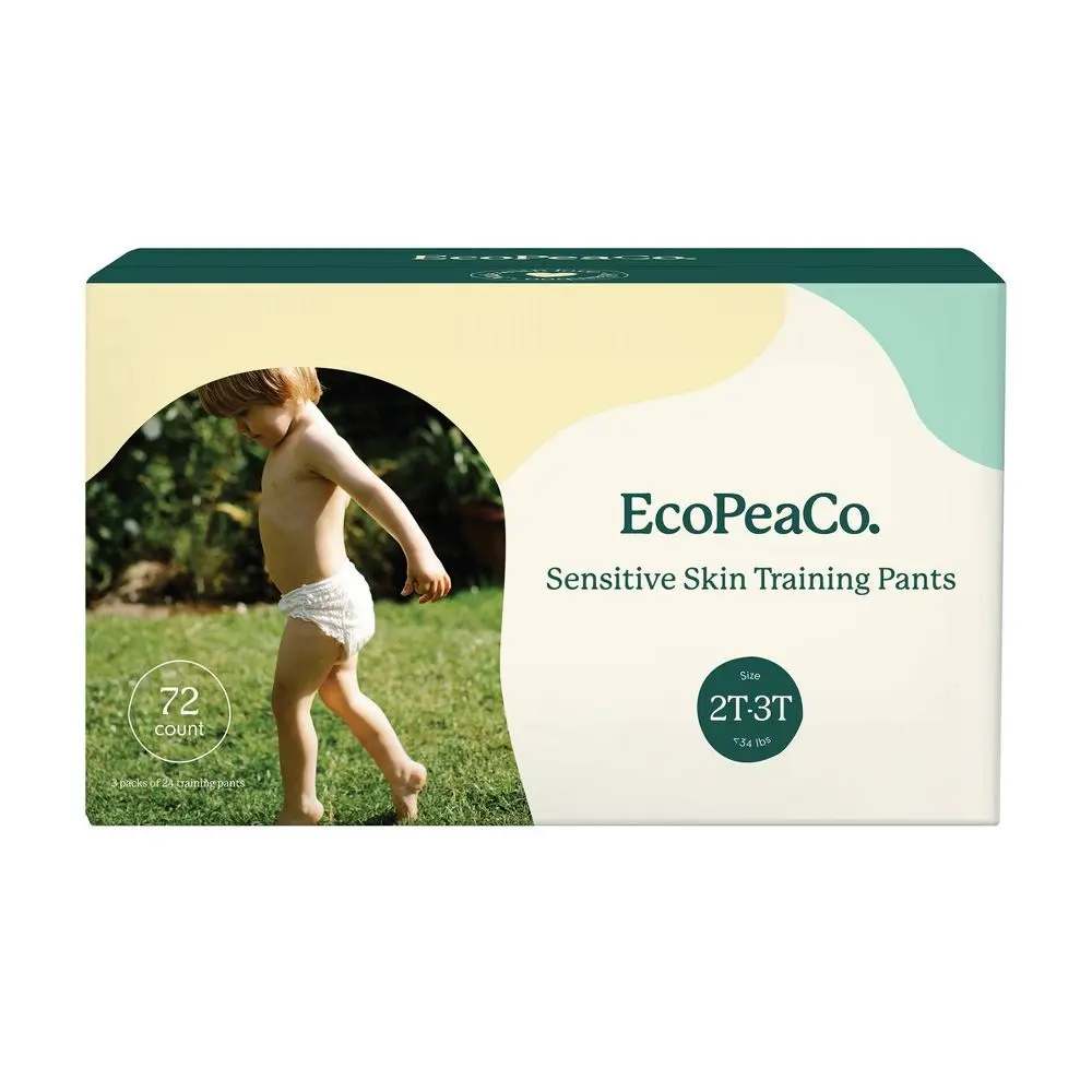 EcoPeaCo Bamboo Training Pants for Sensitive Skin, Elastic, Hypoallergenic Baby Underwear