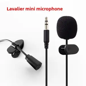 M05 Mini Condenser Microphone, Lavalier Mic, Amplifier Sound Card, Ideal for Teaching, Speech, Tour Guide, Interviews, Earpiece