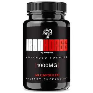 IronHorse Capsules - Iron Horse Advanced Formula 1000mg Capsules with Natural Ingredients for Health & Wellness 60 Count
