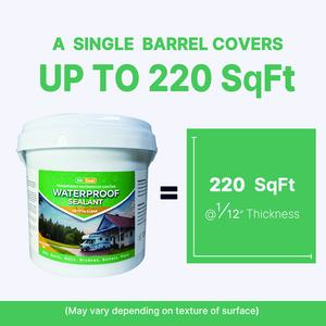 6.61lb Mr Seal Transparent Waterproof Sealing Paint 105.6oz for Indoor/Outdoor Walls & Smooth Surface Asphalt Roofs – Multi-Purpose Adhesive for Boats, Pipes, Tiles, Crack Repairs & Emergency Fixes – Fast-Drying High Quality Solution