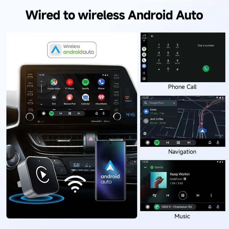 2026 Professional Upgrade Wireless Carplay Adapter, Android Auto 2-In-1, Instant Screen Connection, Smooth Navigation Entertainment