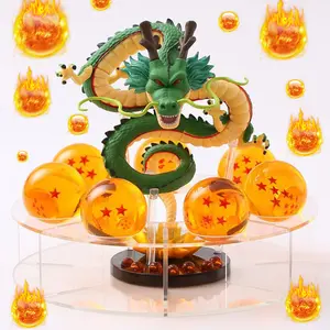 Dragon Ball Z  Model Set Includes a Dragon Sculpture, 3.6cm Crystal Ball Base and a Gift Box. Home Decoration and is Also a Suitable Gift for Halloween and Christmas