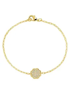 Raemy CZ Rose Petal Station Bracelet